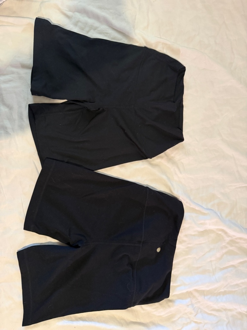 Black High-Waist Biker Shorts - Pair